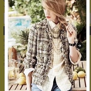 J. Crew Collection Dauphine Tweed Blazer size 10